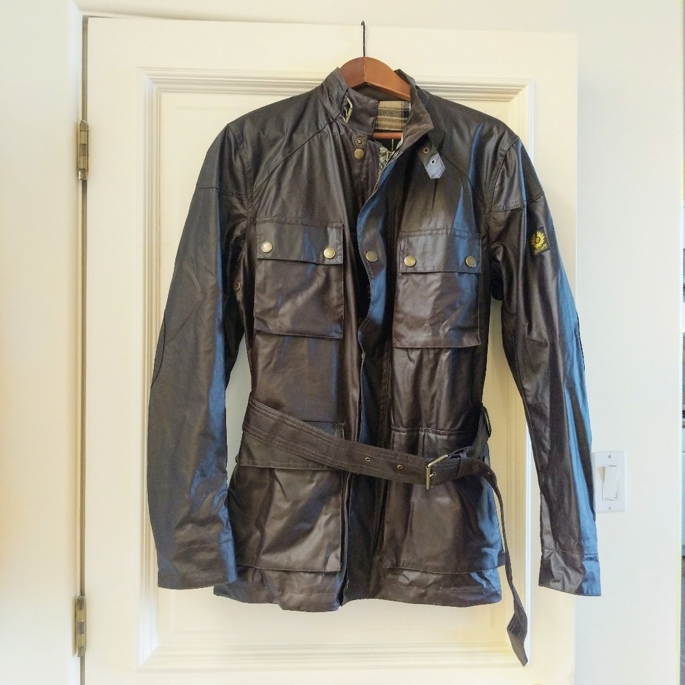 NWT Belstaff Roadmaster Mahogany Waterproof Jacket